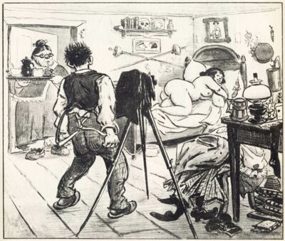Karikatur von Heinrich Zille: ein Photograph