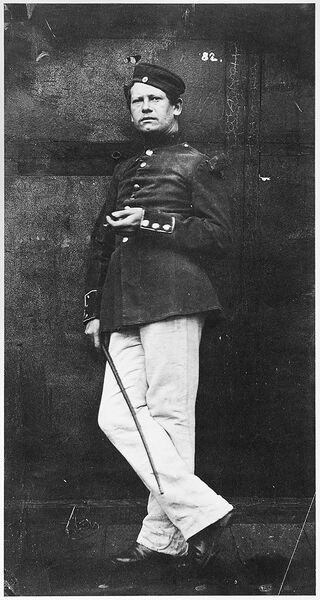 Zille als Soldat, Foto aus dem Kupferstichkabinett Dresden, df hauptkatalog 0198796