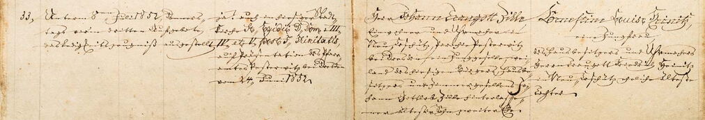 Aufgebot in Colditz 1852